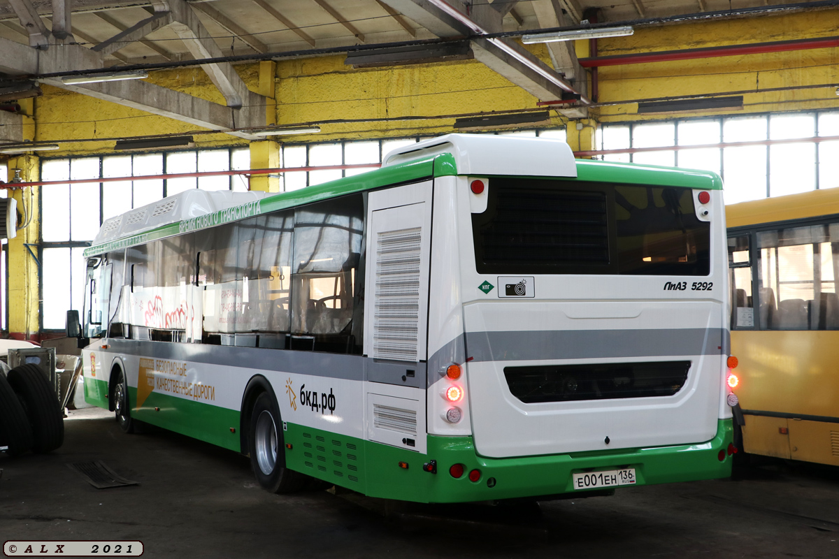 Воронежская область, ЛиАЗ-5292.67 (CNG) № Е 001 ЕН 136