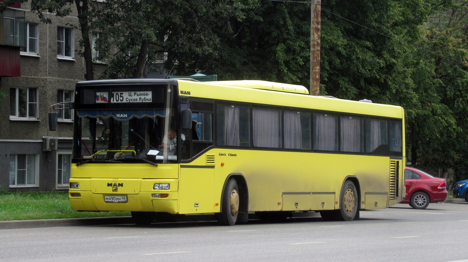 Липецкая область, MAN A74 Lion's Classic SL283 № М 490 МН 48