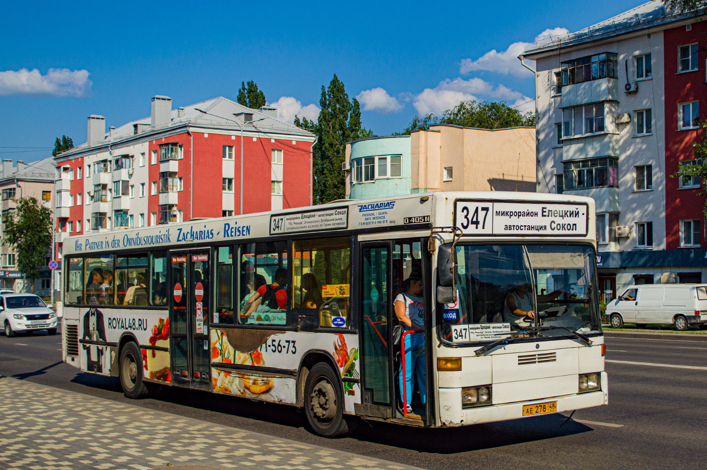 Липецкая область, Mercedes-Benz O405N2 № АЕ 278 48