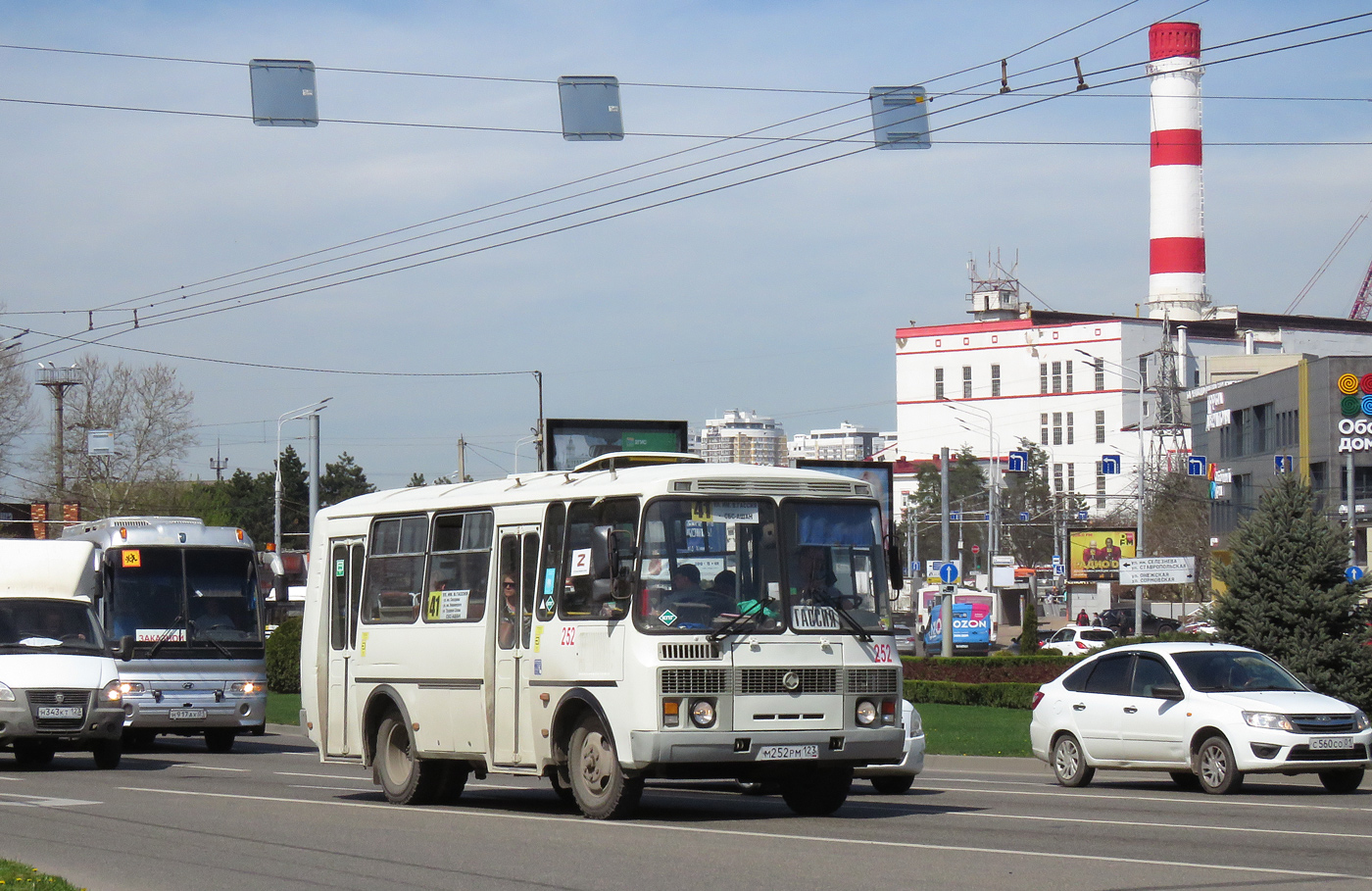 Краснодарский край, ПАЗ-32054 № М 252 РМ 123