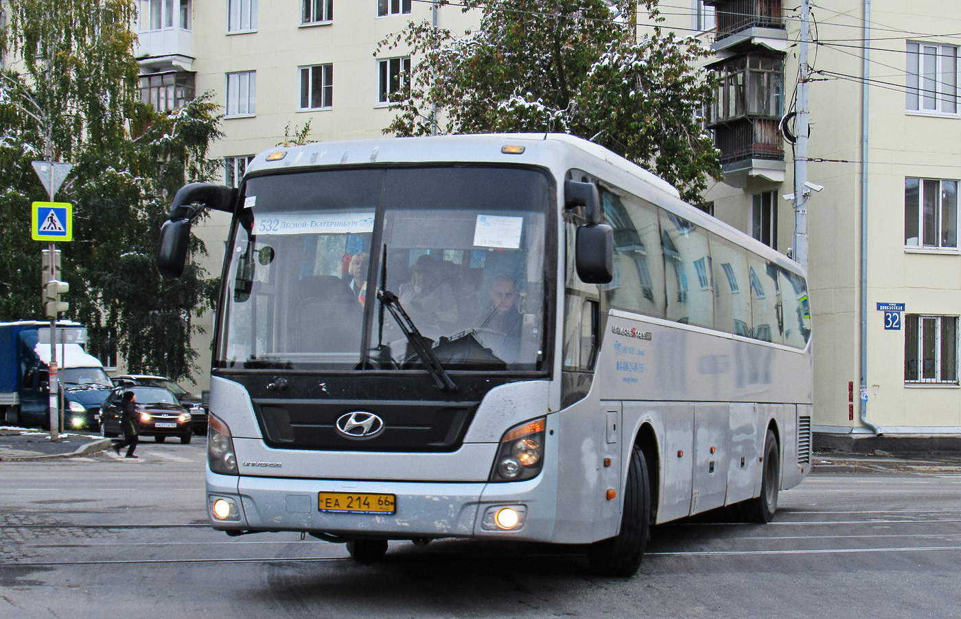 Свердловская область, Hyundai Universe Space Luxury № ЕА 214 66