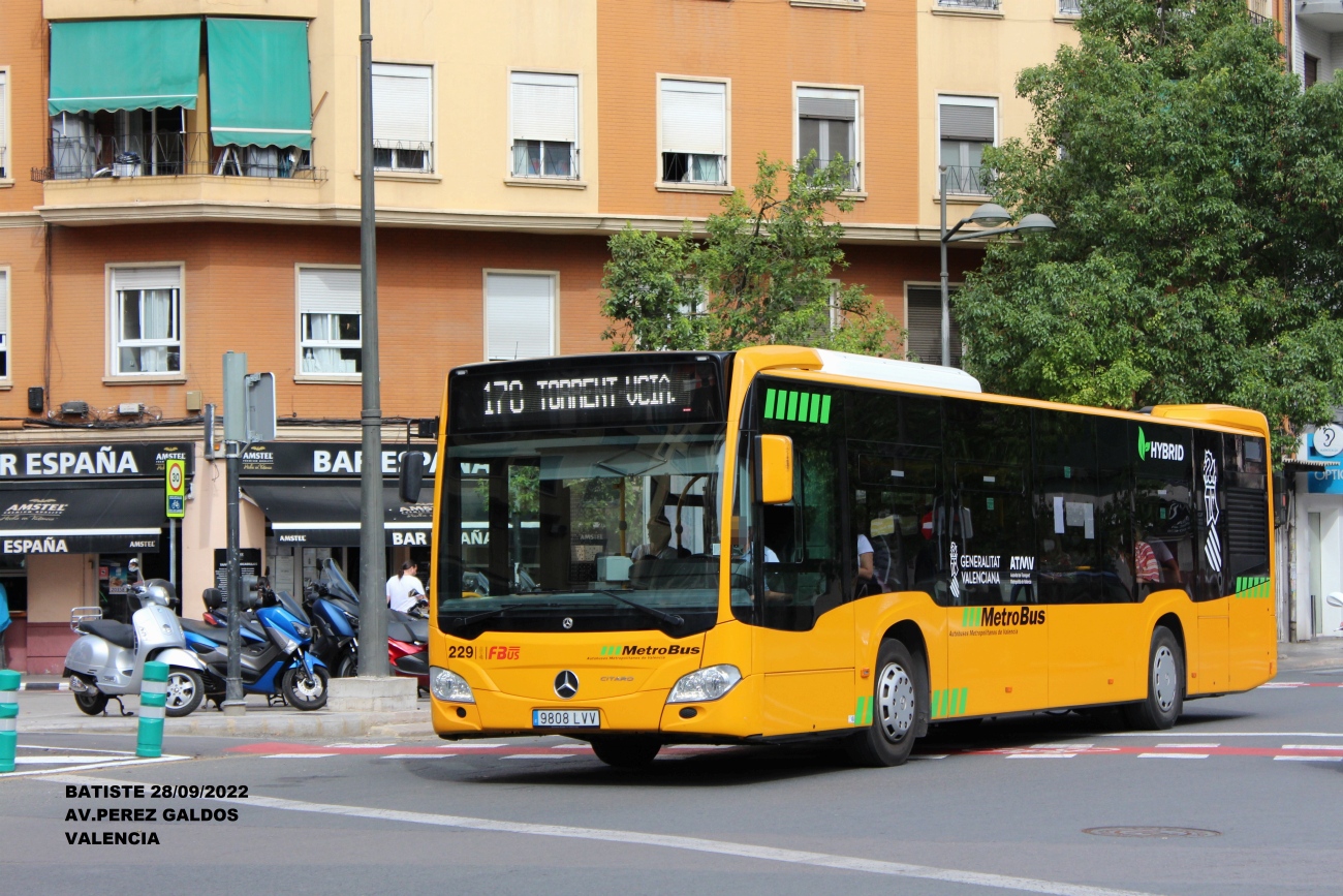 Испания, Mercedes-Benz Citaro C2 hybrid № 229