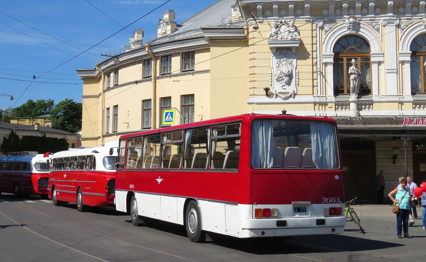 Эстония, Ikarus 255.70 № 3683; Санкт-Петербург — IV Петербургский парад ретро-транспорта 26 мая 2018 г.