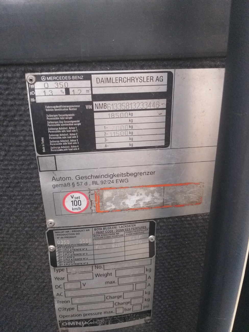 Минская область, Mercedes-Benz O350-15RHD Tourismo № АК 4496-5