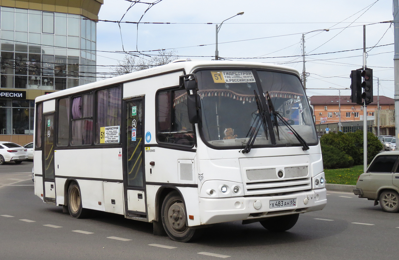 Краснодарский край, ПАЗ-320402-05 № Х 483 АН 65