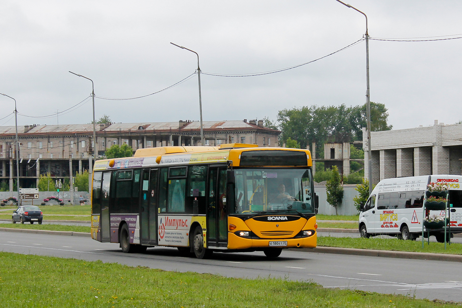 Вологодская область, Scania OmniLink I (Скания-Питер) № Е 180 ЕТ 35