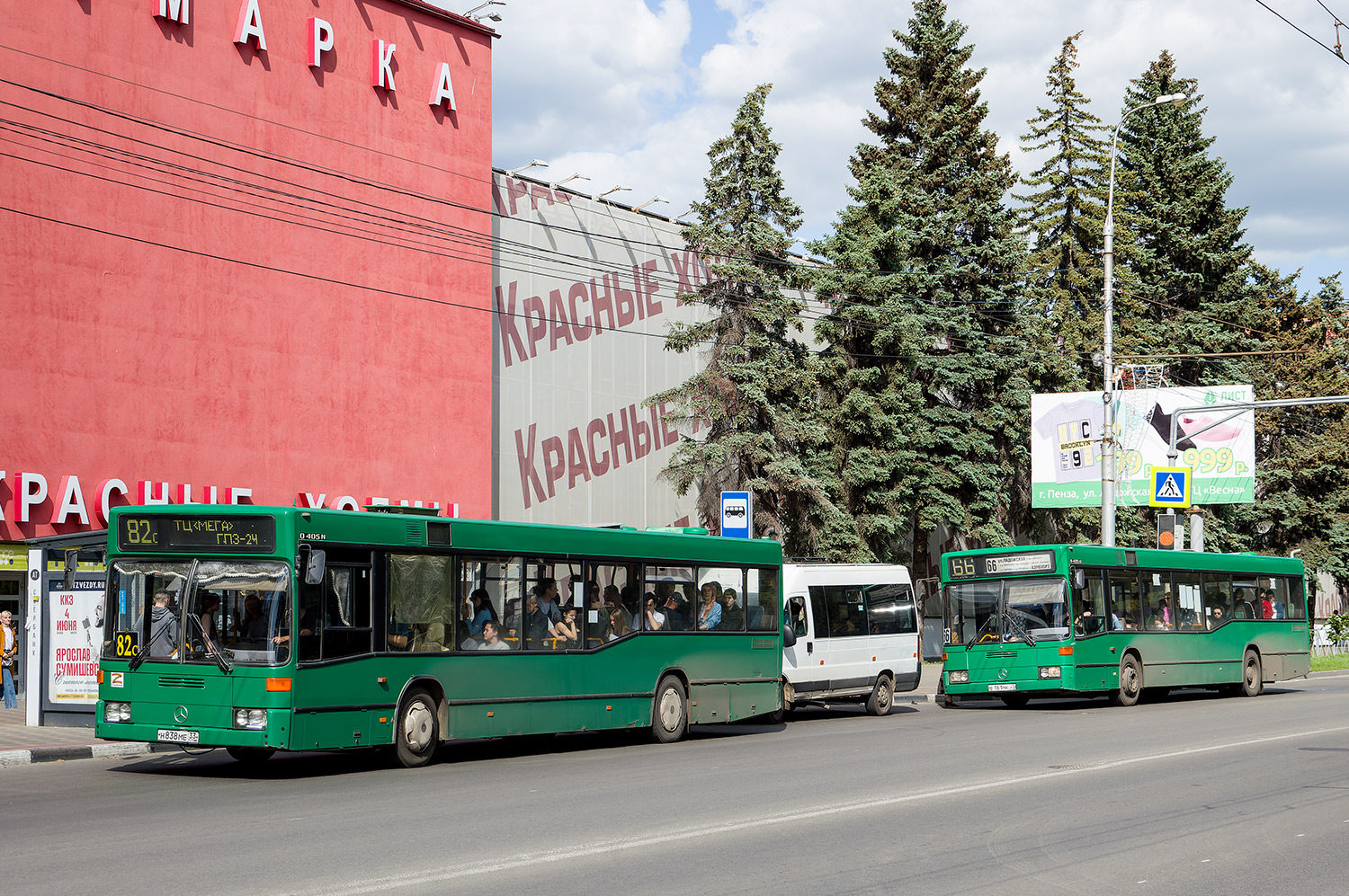 Пензенская область, Mercedes-Benz O405N2 № Н 838 МЕ 33; Пензенская область, Mercedes-Benz O405N2 № Е 181 МК 33