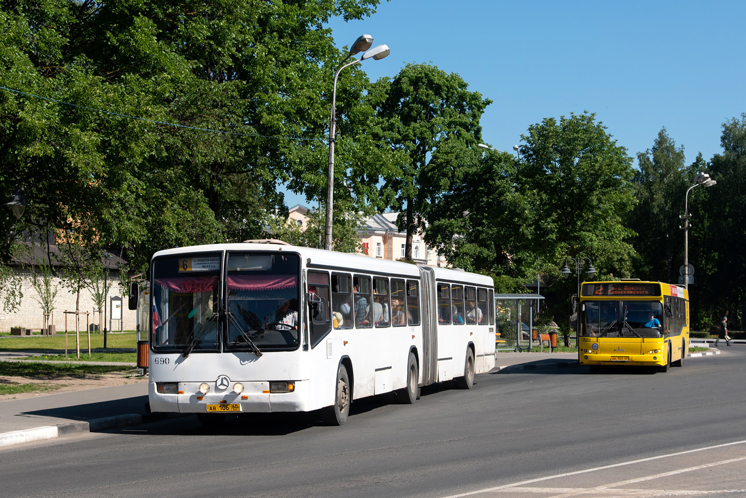 Псковская область, Mercedes-Benz O345G № 690