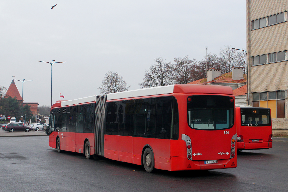 Литва, Van Hool New AG300 № 804; Литва, MAN A23 Lion's City G NG363 № 879