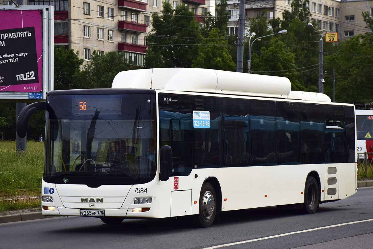 Санкт-Петербург, MAN A21 Lion's City NL313 CNG № 7584