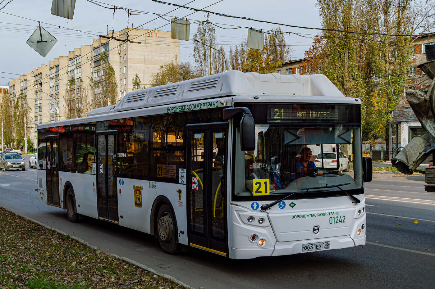 Воронежская область, ЛиАЗ-5292.67 (CNG) № 01242