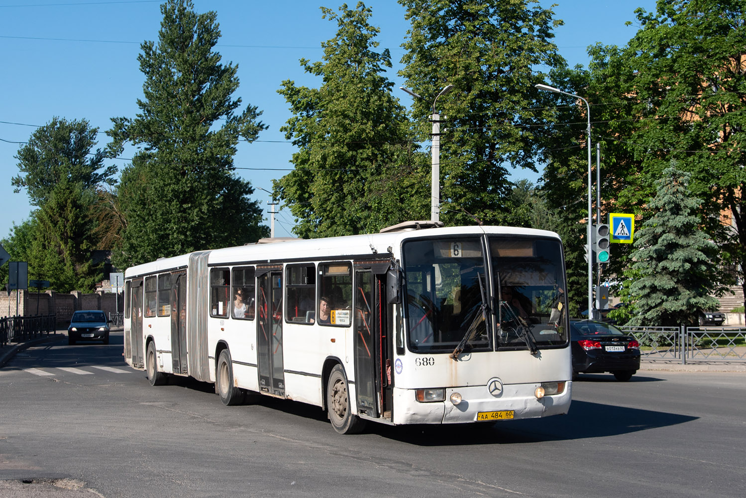 Псковская область, Mercedes-Benz O345G № 680