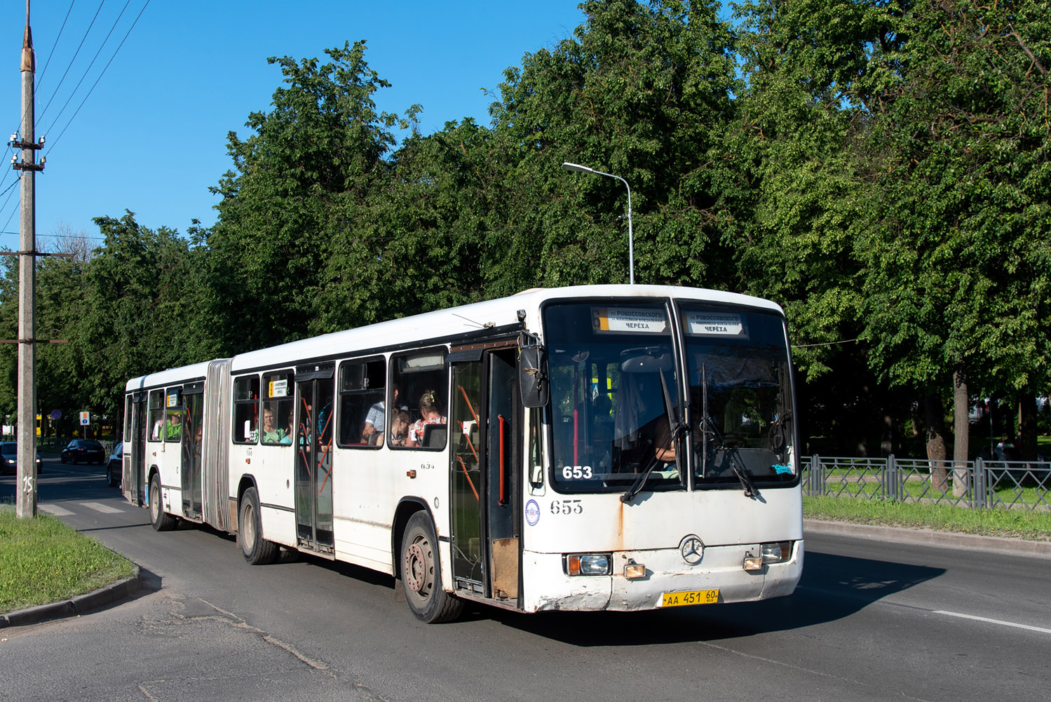 Псковская область, Mercedes-Benz O345G № 653