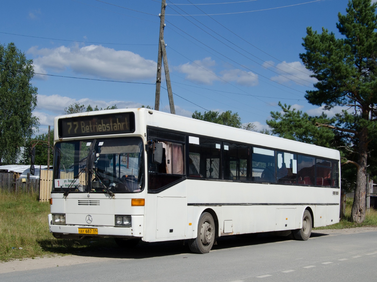 Пермский край, Mercedes-Benz O405 № АУ 687 59