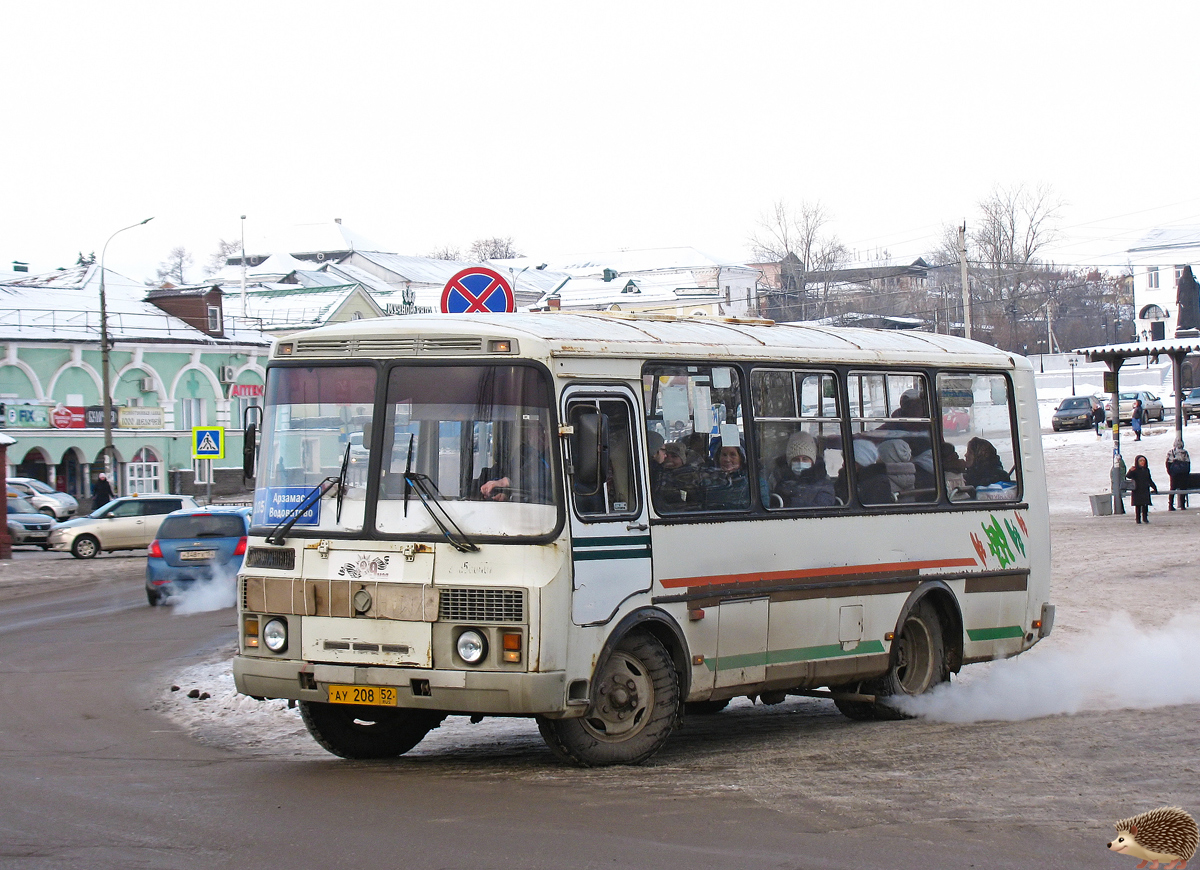 Nizhegorodskaya region, PAZ-32054 # АУ 208 52