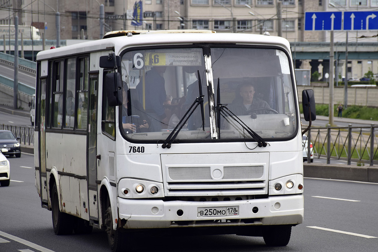 Санкт-Петербург, ПАЗ-320412-05 № 7640