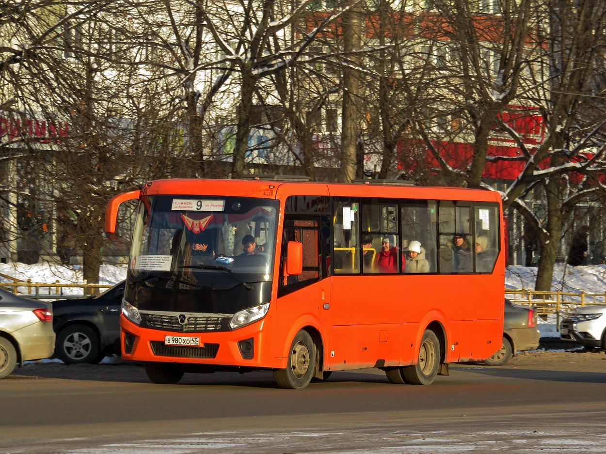 Кировская область, ПАЗ-320405-04 "Vector Next" № В 980 ХО 43