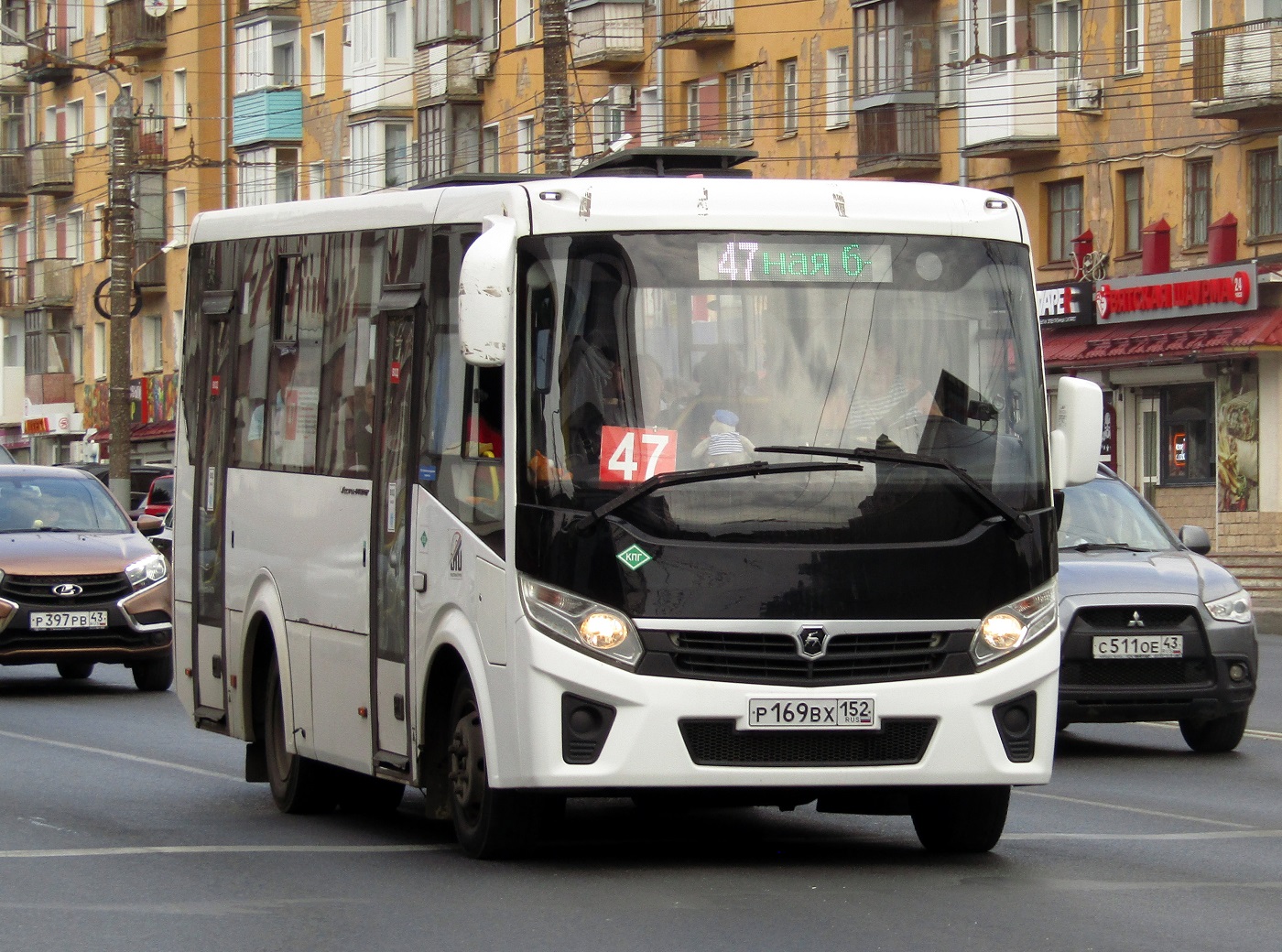 Kirov region, PAZ-320405-14 "Vector Next" # Р 169 ВХ 152