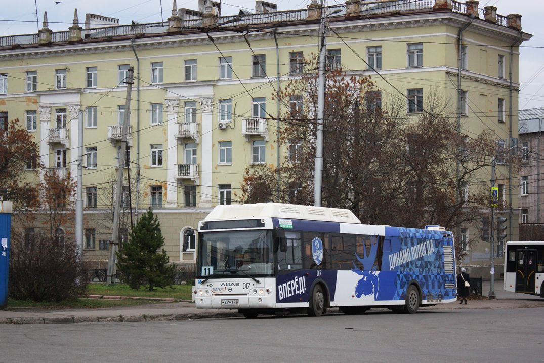 Вологодская область, ЛиАЗ-5292.67 (CNG) № 017