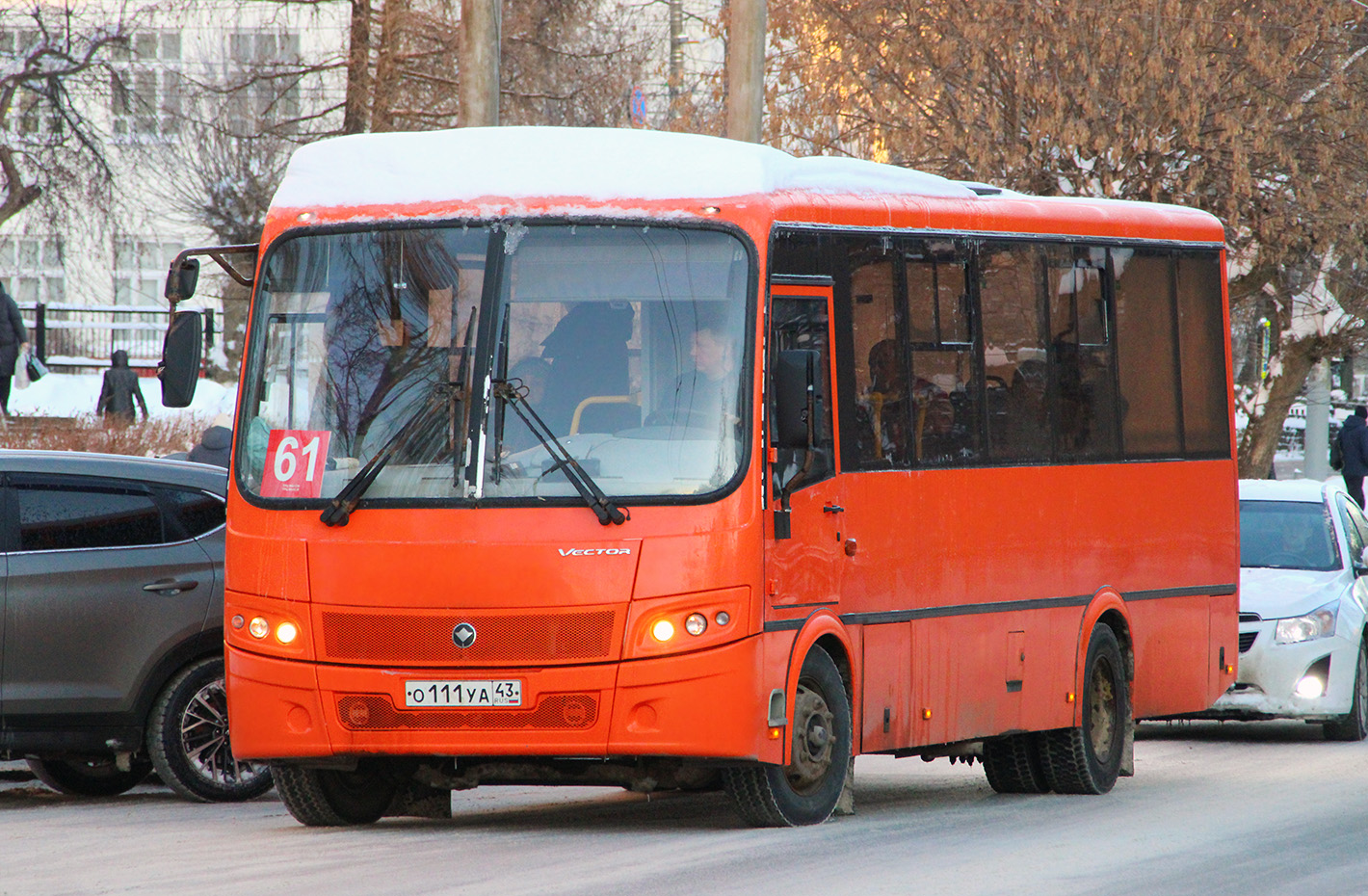 Kirov region, PAZ-320414-04 "Vektor" (1-2) Nr. О 111 УА 43