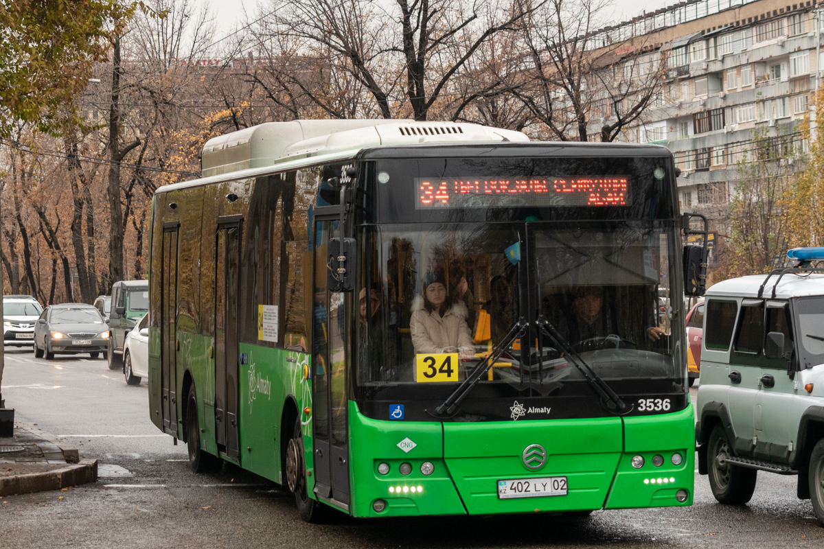 Almaty, Golden Dragon XML6125CN (Hyundai Trans Auto) Nr. 3536