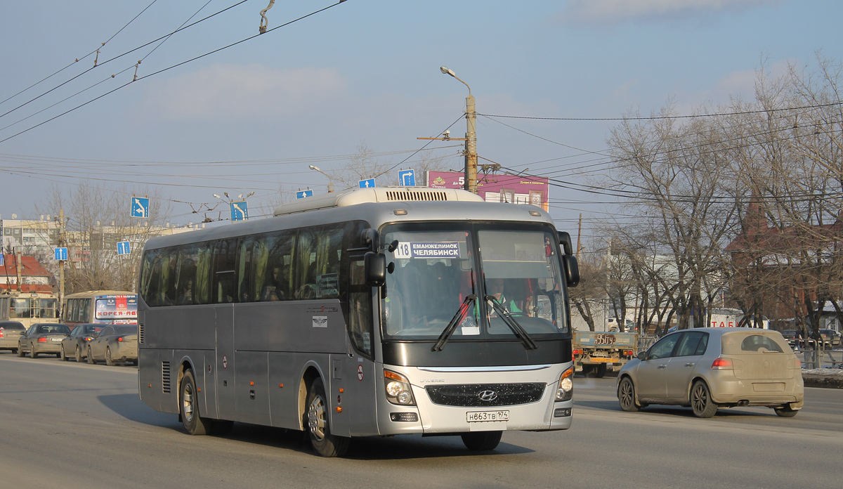 Челябинская область, Hyundai Universe Space Luxury № Н 663 ТВ 174