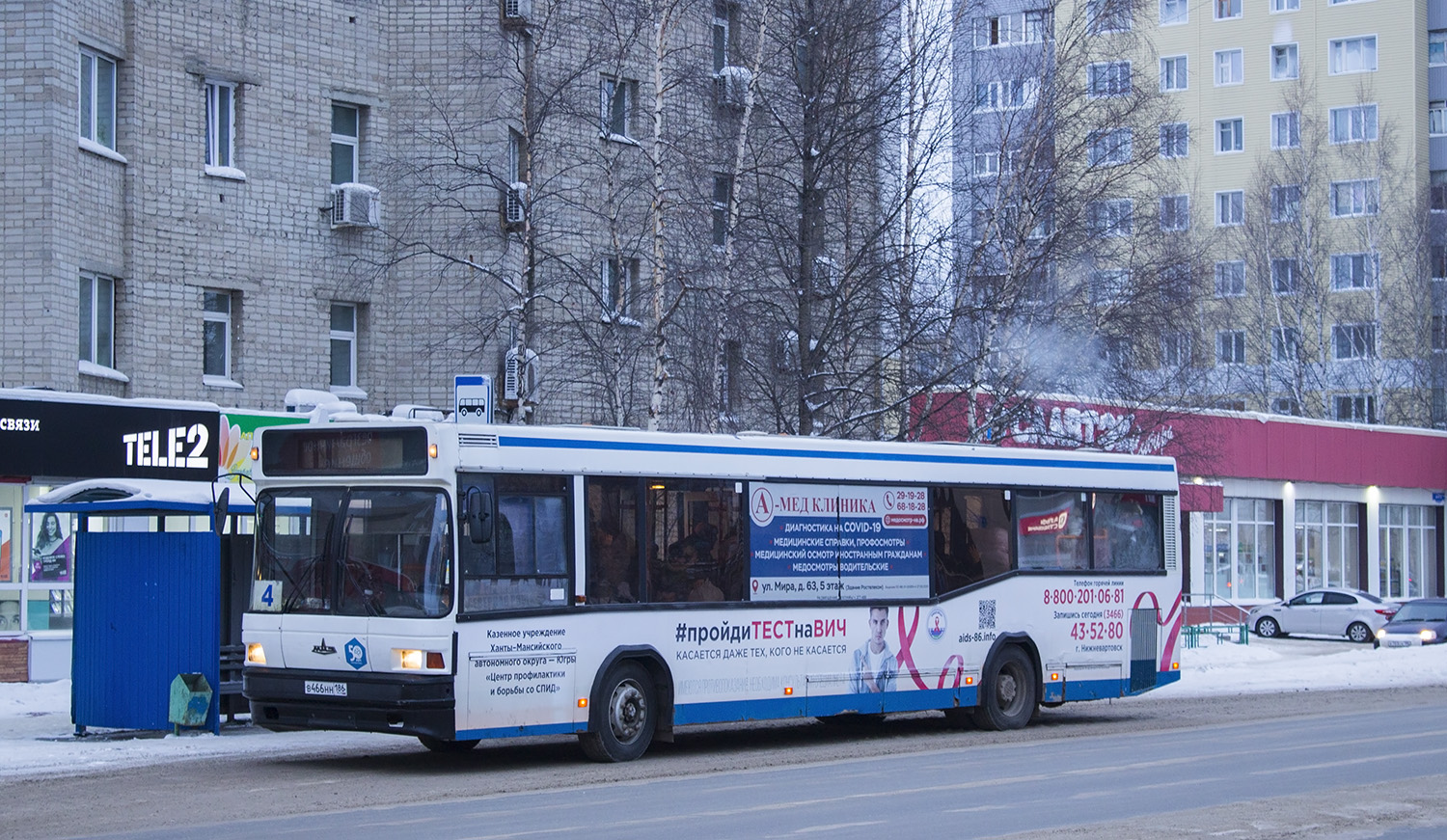 Ханты-Мансийский АО, МАЗ-104.Х25 № В 466 НН 186