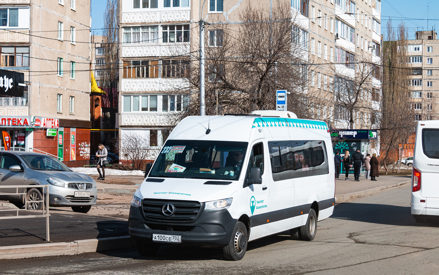 Башкортостан, Луидор-2236XA (MB Sprinter) № А 100 СЕ 702