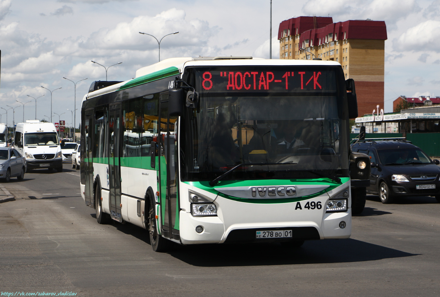 Астана, IVECO Urbanway 12M (СарыаркаАвтоПром) № A496