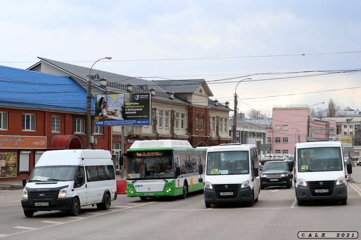 Воронежская область, Нижегородец-222709  (Ford Transit) № К 848 РО 161; Воронежская область, ГАЗ-A64R42 Next № У 304 ВВ 136; Воронежская область, ГАЗ-A64R42 Next № У 289 ВХ 136