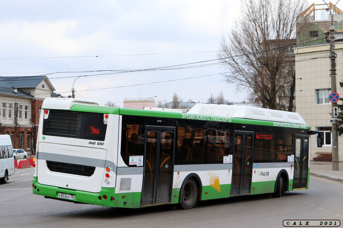 Воронежская область, ЛиАЗ-5292.67 (CNG) № К 853 ЕЕ 136