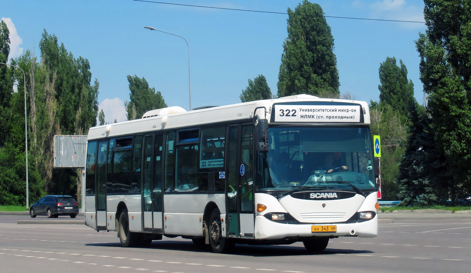 Lipetsk region, Scania OmniLink I (Scania-St.Petersburg) Nr. АН 343 48