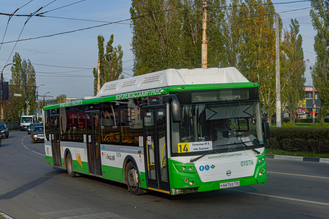 Воронежская область, ЛиАЗ-5292.67 (CNG) № 01076