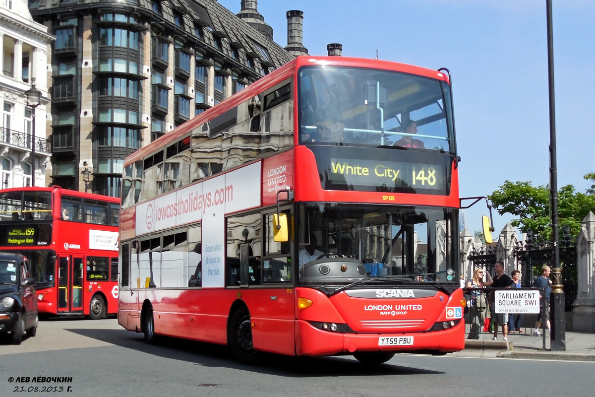 Великобритания, Scania OmniCity II DD № SP135