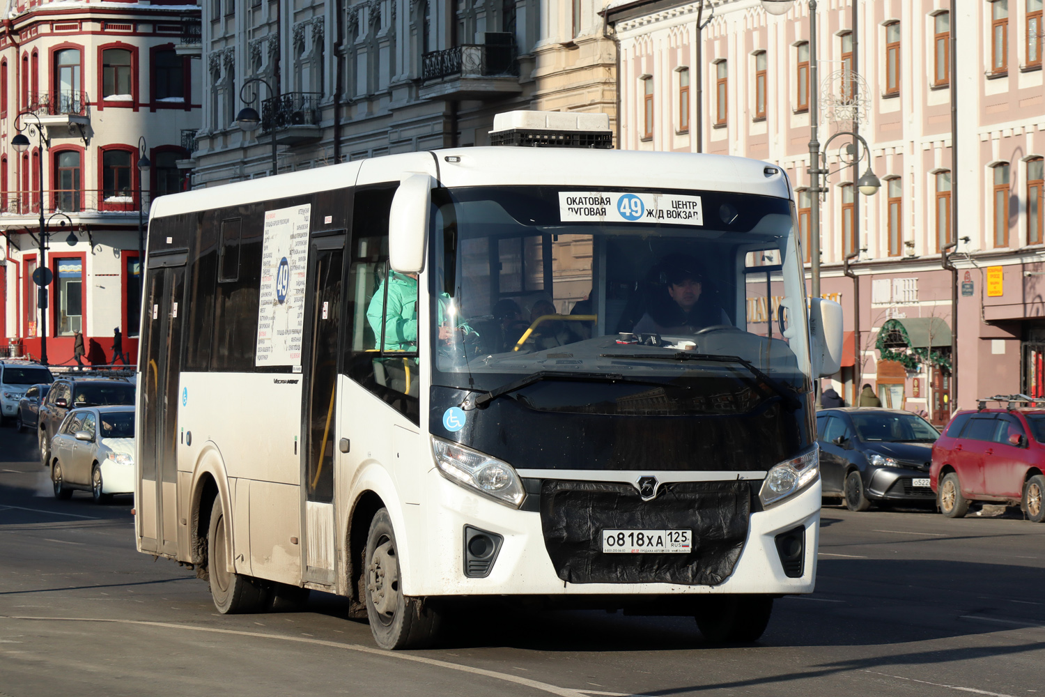 Приморский край, ПАЗ-320435-04 "Vector Next" № О 818 ХА 125