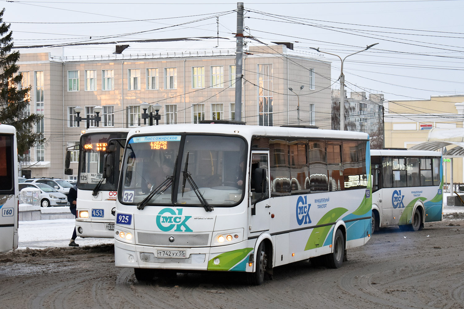 Omszki terület, PAZ-320414-04 "Vektor" (1-2) sz.: 925; Omszki terület — Bus stops