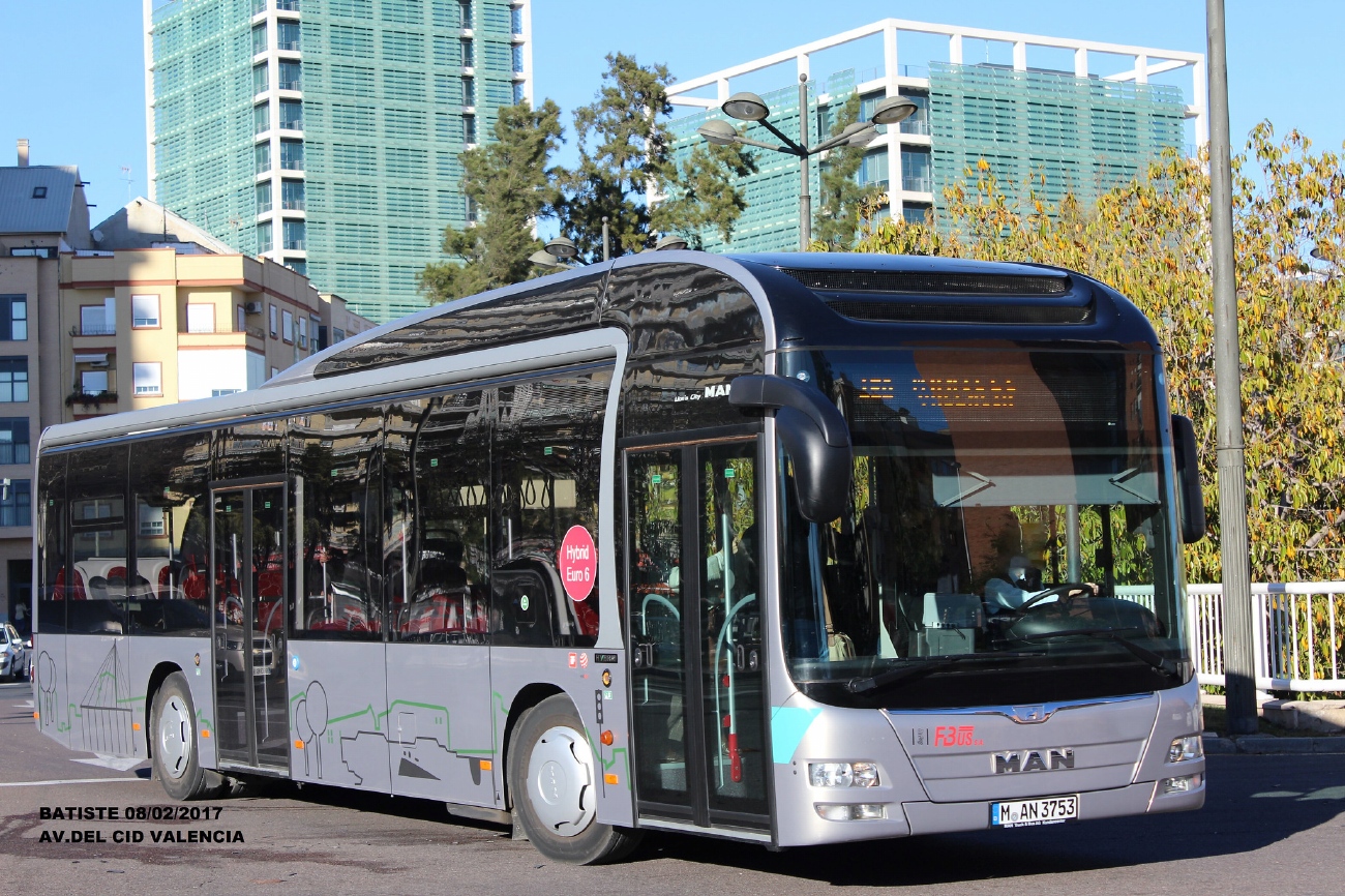 Испания, MAN A37 Lion's City Hybrid NL253 № 206