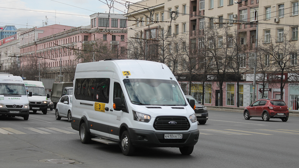 Челябинская область, Ford Transit FBD [RUS] (Z6F.ESG.) № К 410 ХА 174