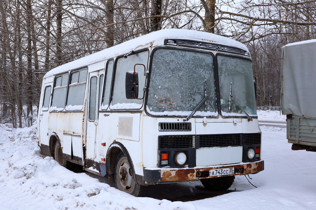 Вологодская область, ПАЗ-3205-110 № А 743 СС 35