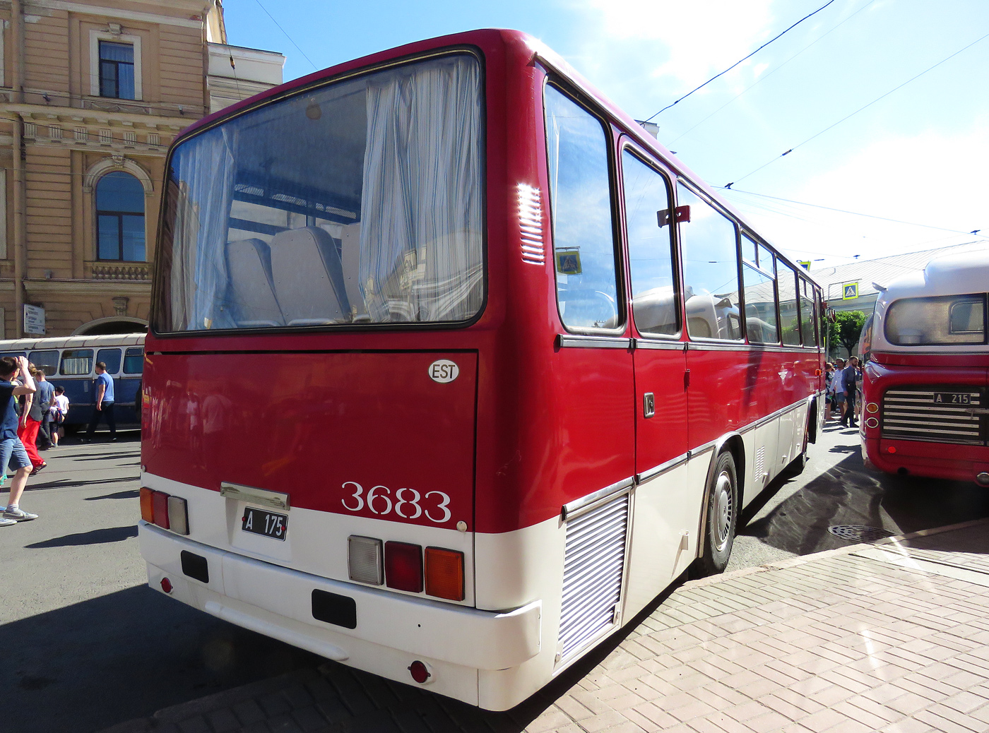 Эстония, Ikarus 255.70 № 3683; Санкт-Петербург — IV Петербургский парад ретро-транспорта 26 мая 2018 г.