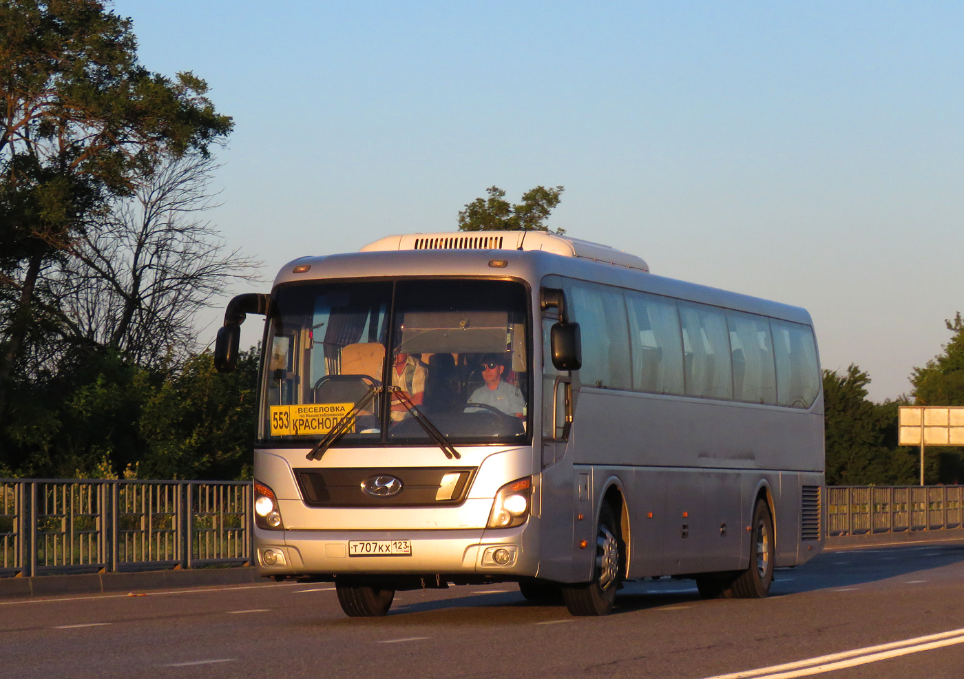 Краснодарский край, Hyundai Universe Space Luxury № Т 707 КХ 123