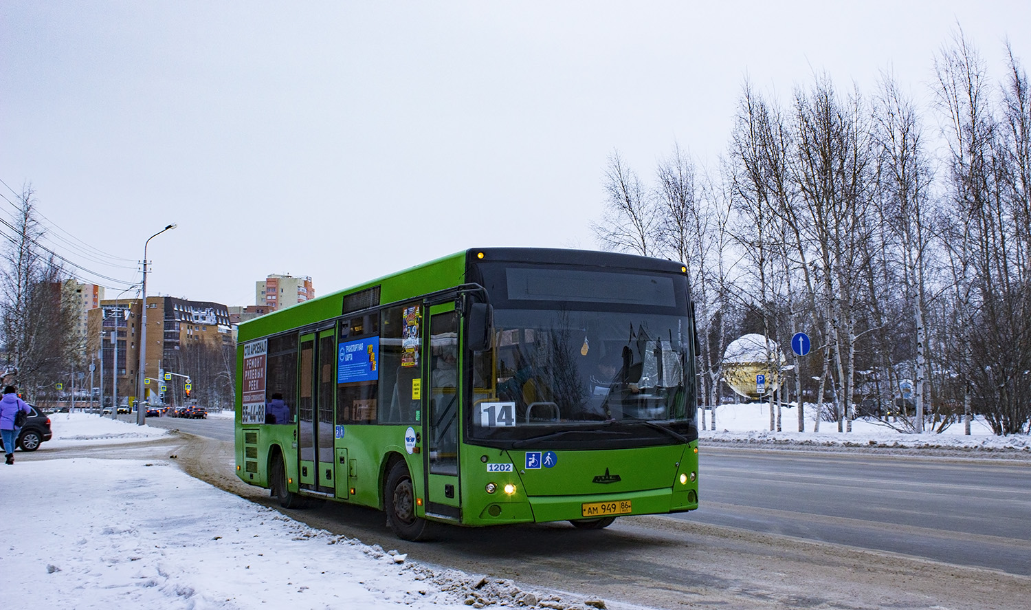 Ханты-Мансийский АО, МАЗ-206.067 № 1202