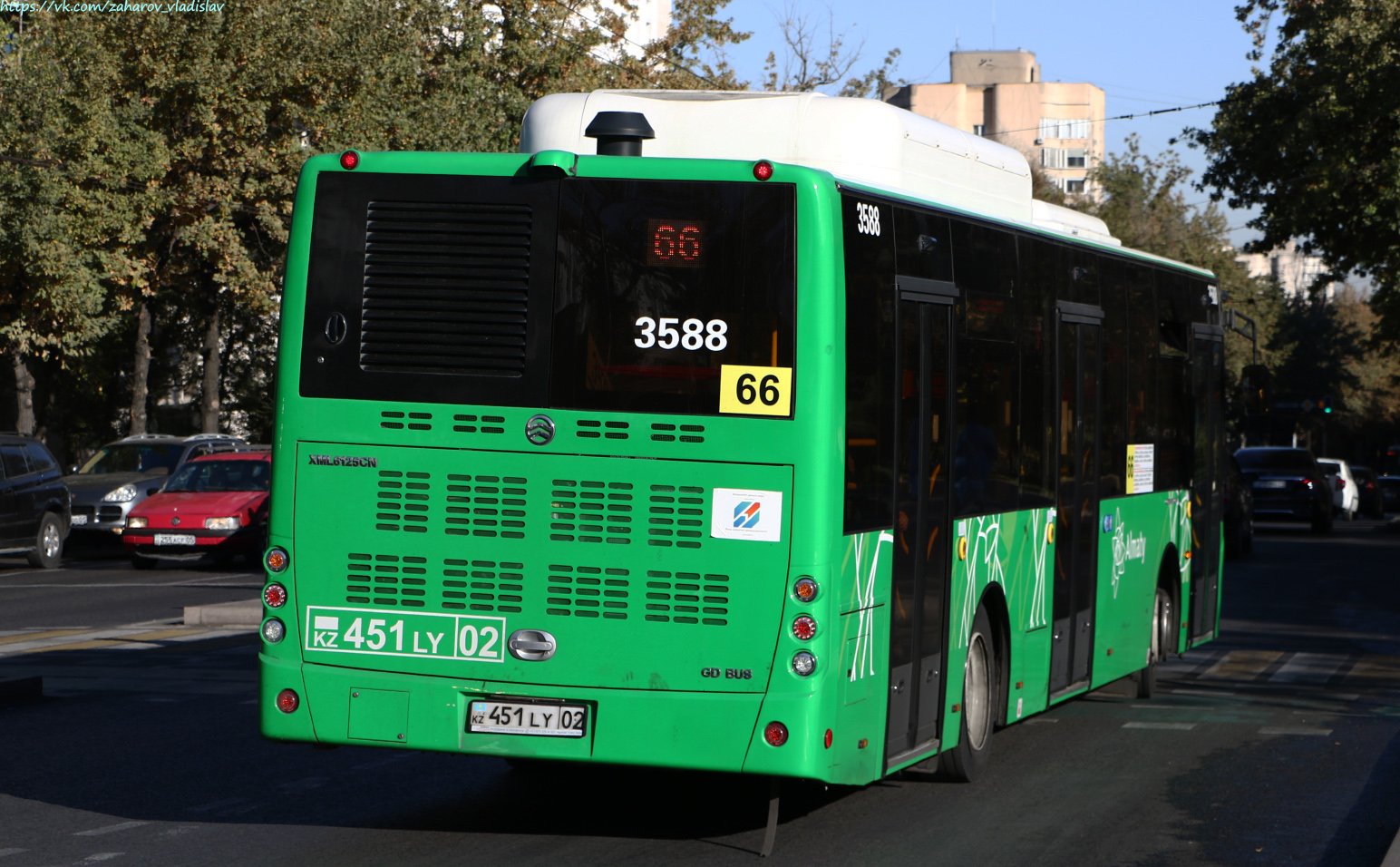 Алматы, Golden Dragon XML6125CN (Hyundai Trans Auto) № 3588