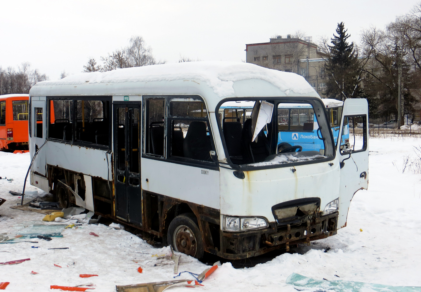 Нижегородская область, Hyundai County LWB (ТагАЗ) № О 374 КО 152