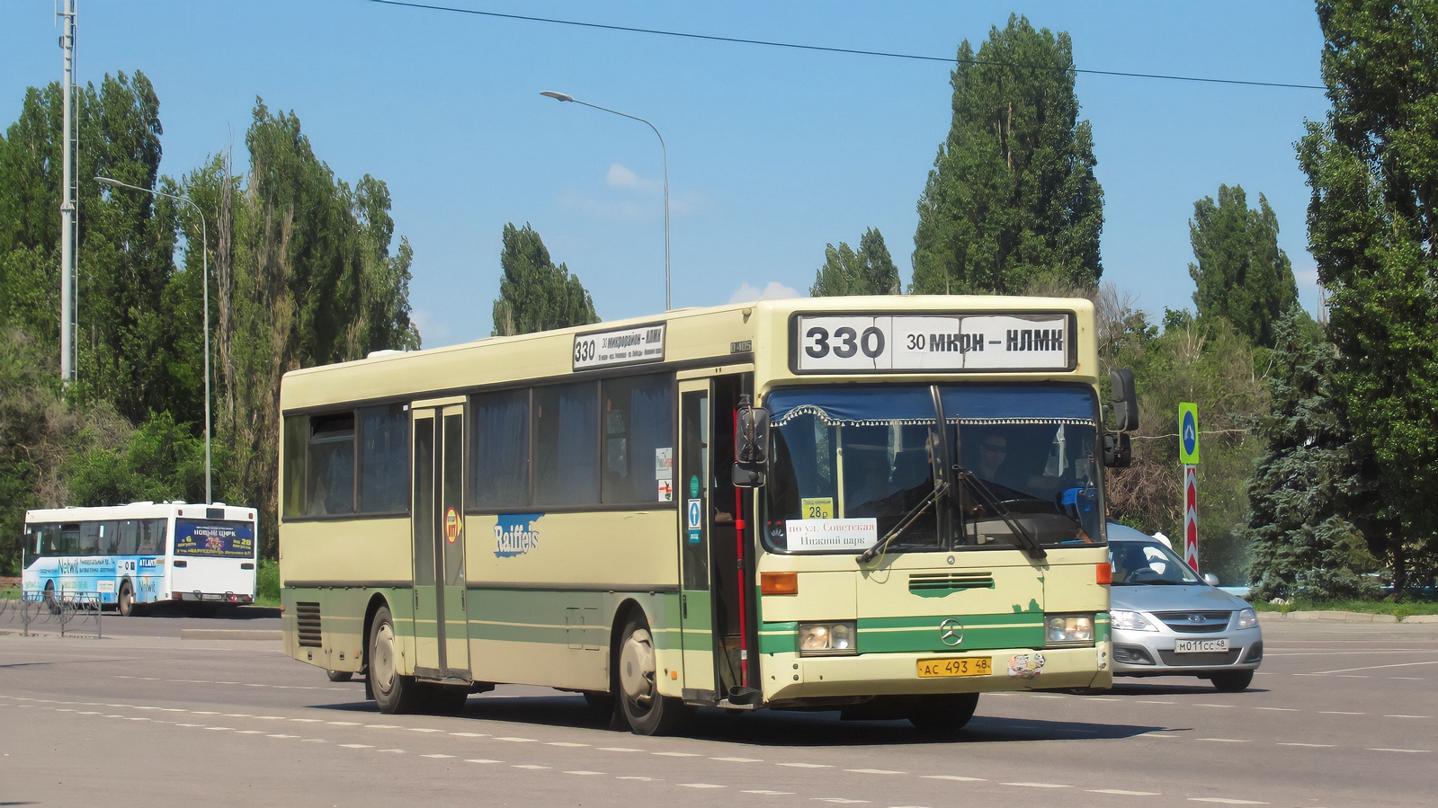 Lipetsk region, Mercedes-Benz O405 Nr. АС 493 48