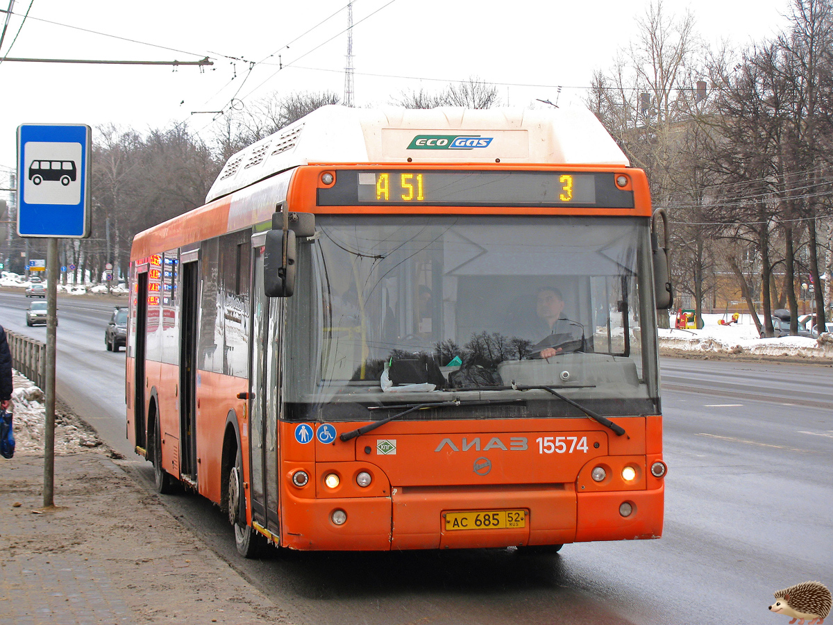 Нижегородская область, ЛиАЗ-5292.67 (CNG) № 15574