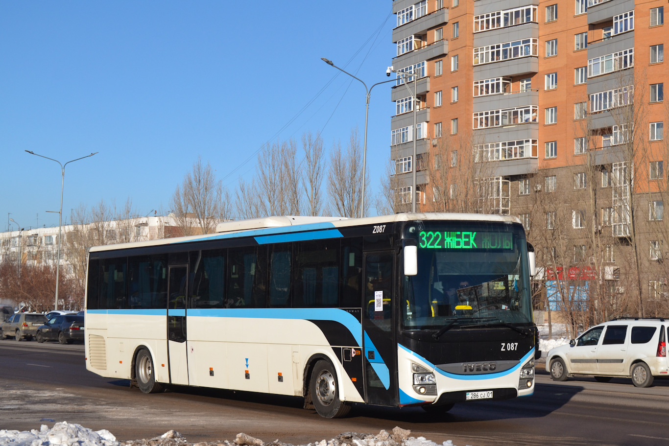 Астана, IVECO Crossway LINE 13M (СарыаркаАвтоПром) № Z087