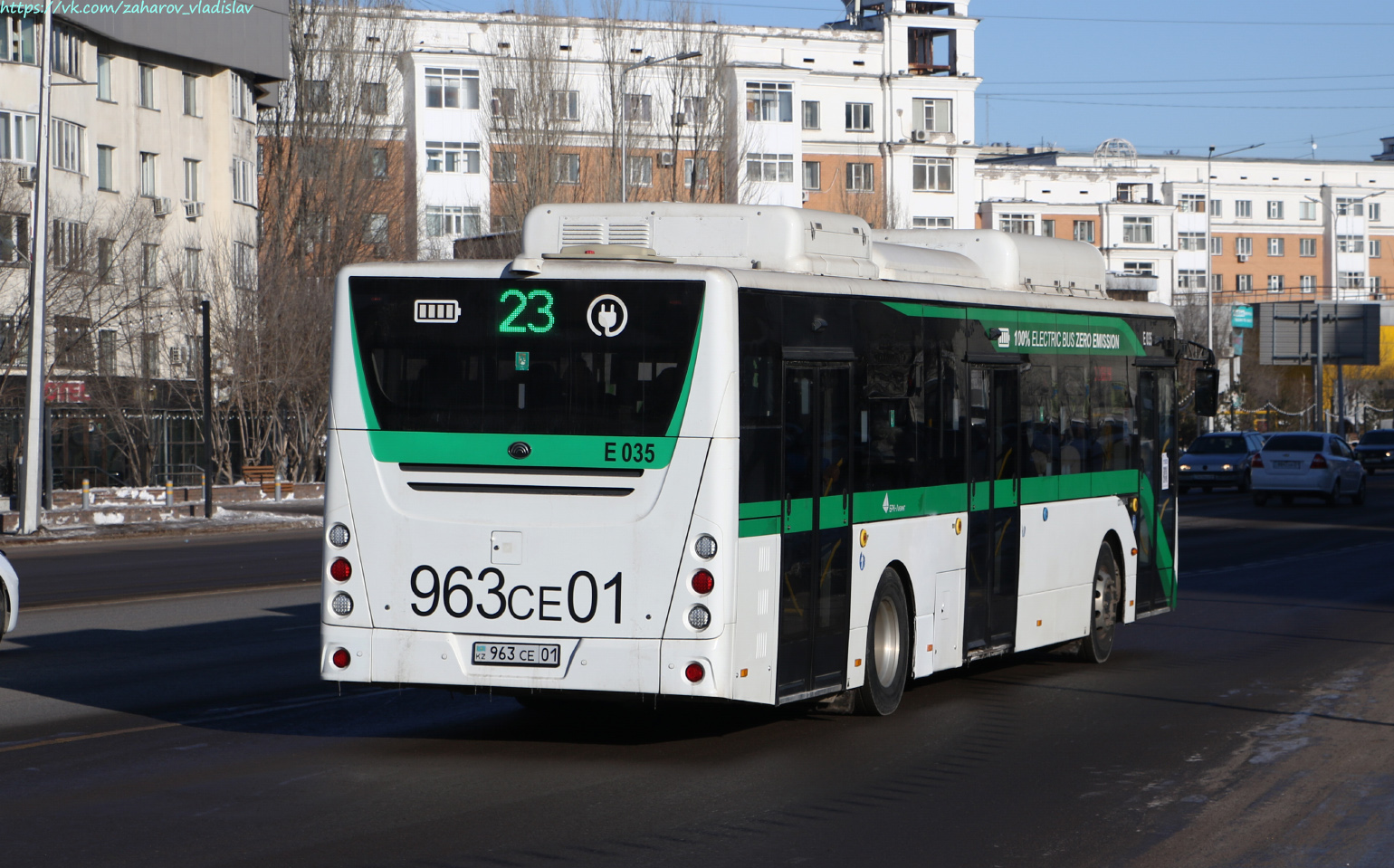 Astana, Yutong E12 (ZK6128BEVG) (SaryarkaAvtoProm) č. E035