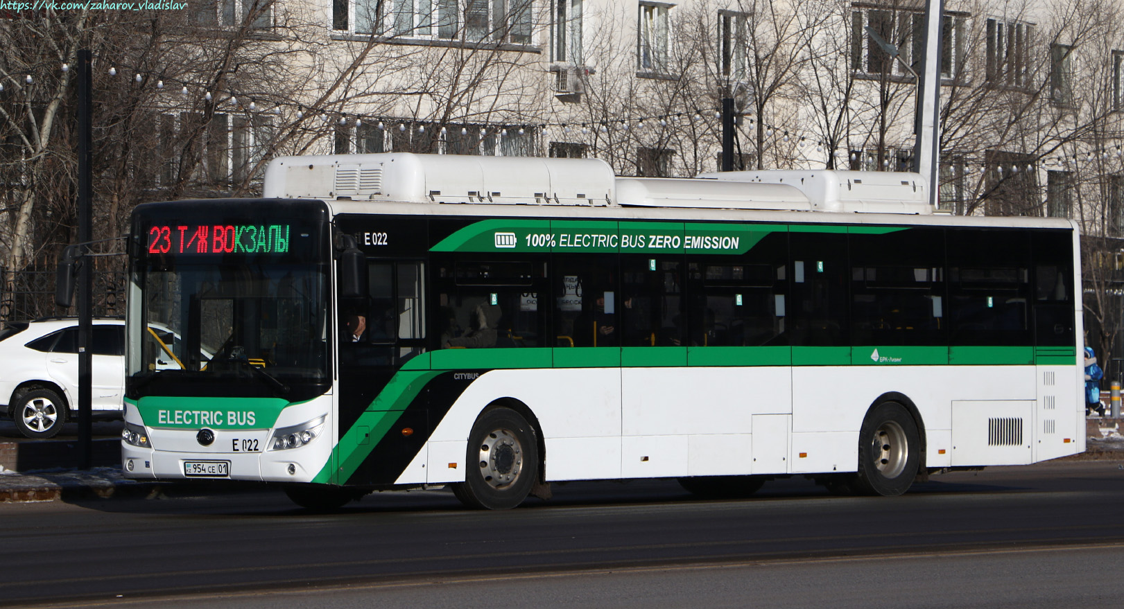 Astana, Yutong E12 (ZK6128BEVG) (SaryarkaAvtoProm) č. E022