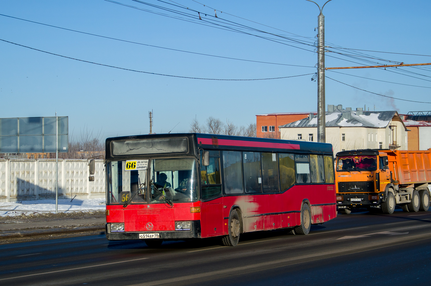 Пензенская область, Mercedes-Benz O405N2 № О 514 ЕР 58